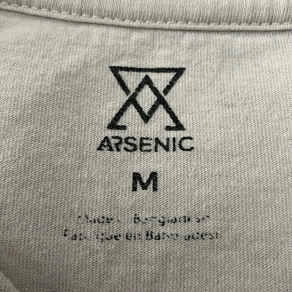 Arsenic - Couch Surfing Skeleton Light Grey Long Sleeve T-Shirt Men’s Medium - Picture 6 of 10